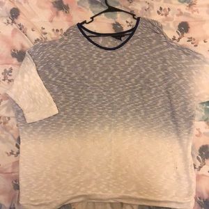 3/4 length sleeve, ombré sweater